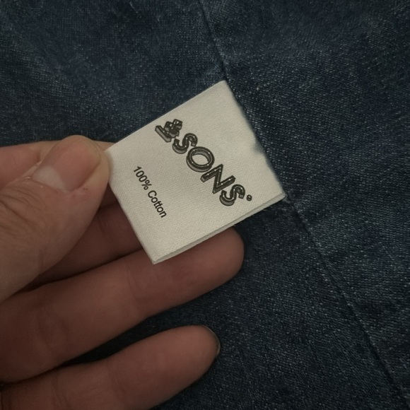 & Sons denim button down vest - Picture 6 of 8